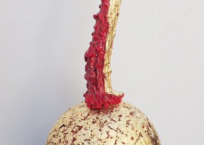 Pascale Dieleman - Sculpture - Totem à corne - détail